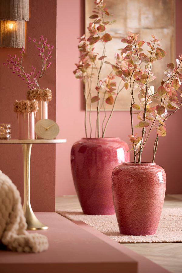 Light & Living Accessories Vase deco 40x52 cm VALERIA ceramics dark pink House of Isabella UK