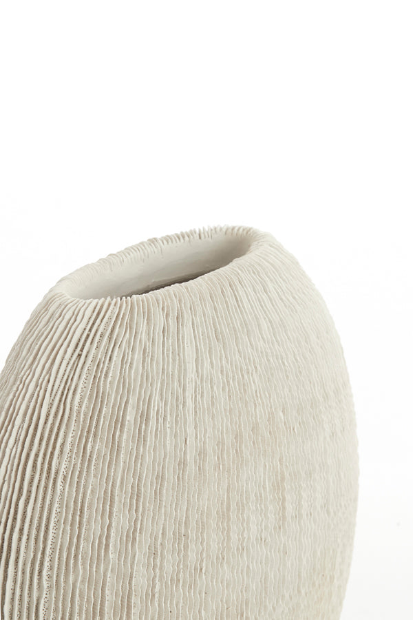 Light & Living Accessories Vase deco 41x13x39,5 cm BUBIO cream House of Isabella UK