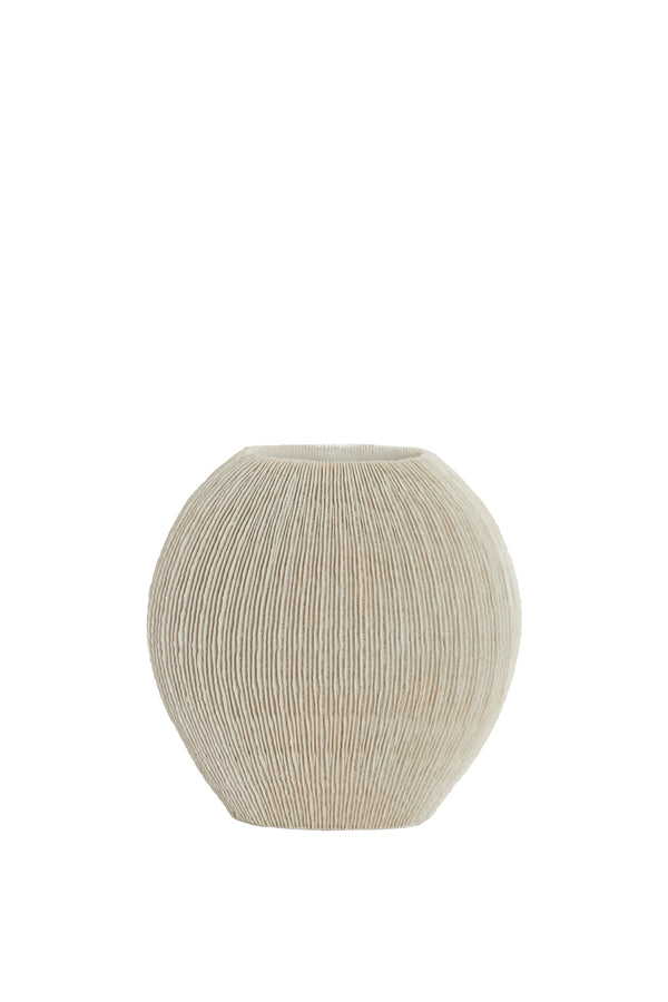 Light & Living Accessories Vase deco 41x13x39,5 cm BUBIO cream House of Isabella UK