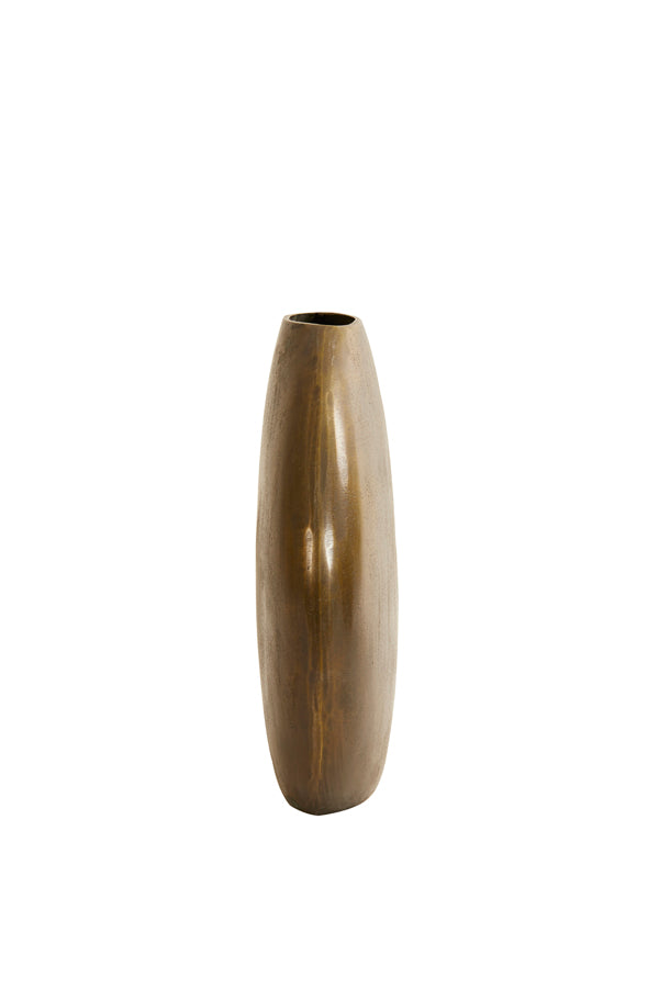 Light & Living Accessories Vase deco 42x7x42 cm POSITANO oval flat antique bronze House of Isabella UK