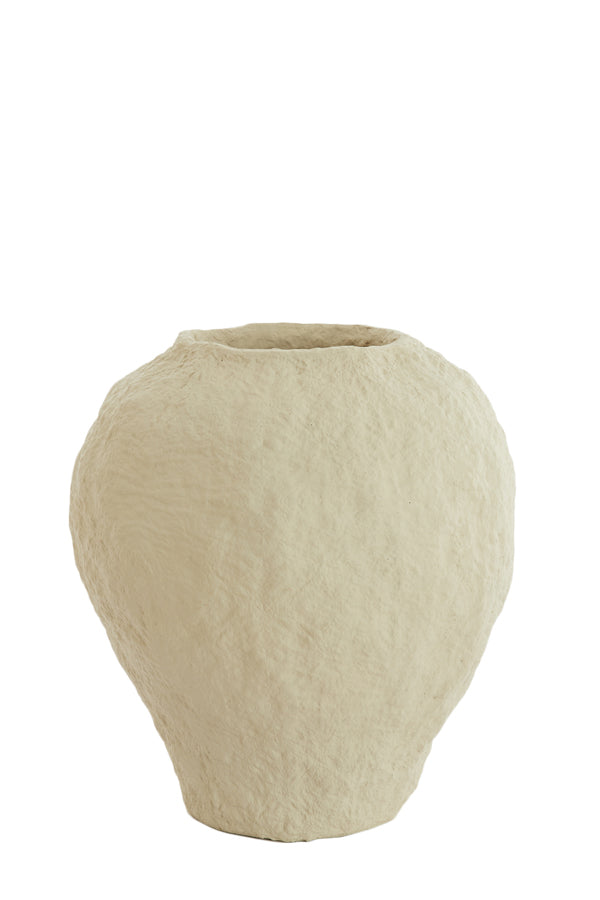 Light & Living Accessories Vase deco 45x50 cm PANTOJA matt beige House of Isabella UK