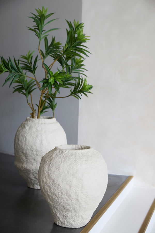 Light & Living Accessories Vase deco 45x50 cm PANTOJA matt cream House of Isabella UK