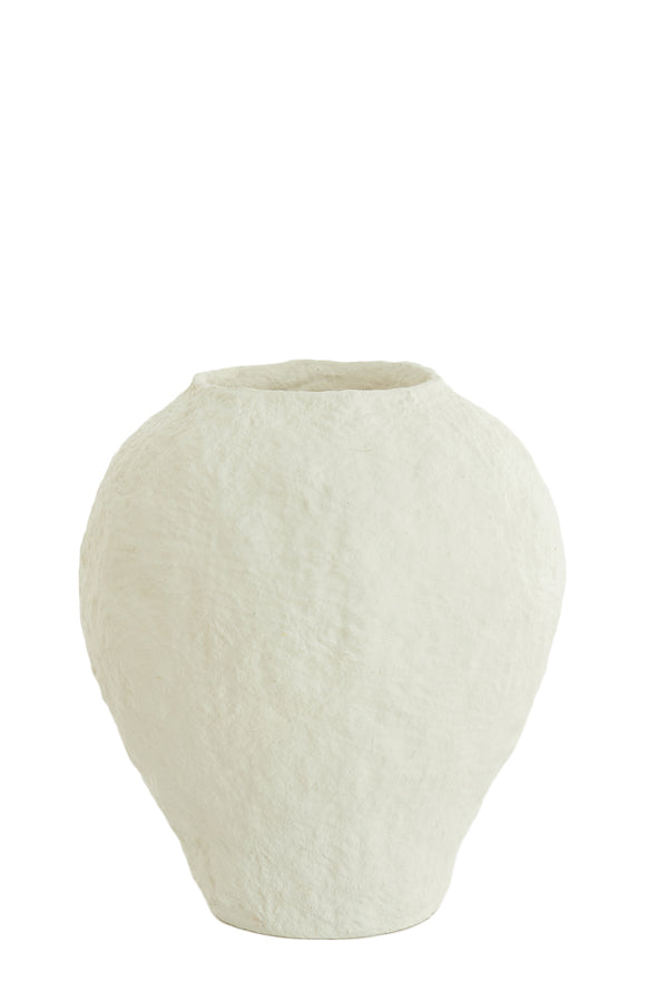 Light & Living Accessories Vase deco 45x50 cm PANTOJA matt cream House of Isabella UK
