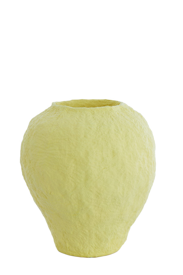 Light & Living Accessories Vase deco 45x50 cm PANTOJA matt yellow House of Isabella UK