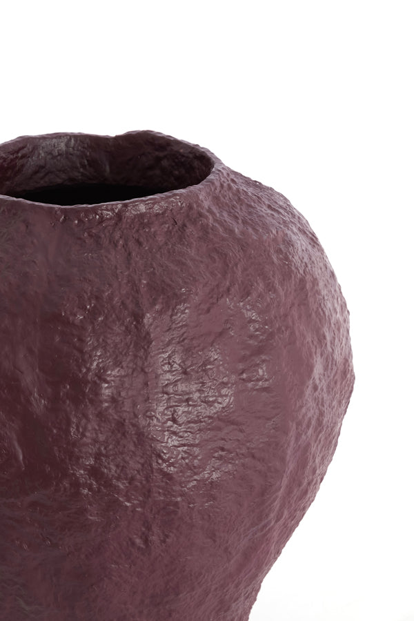 Light & Living Accessories Vase deco 45x50 cm PANTOJA shiny eggplant House of Isabella UK
