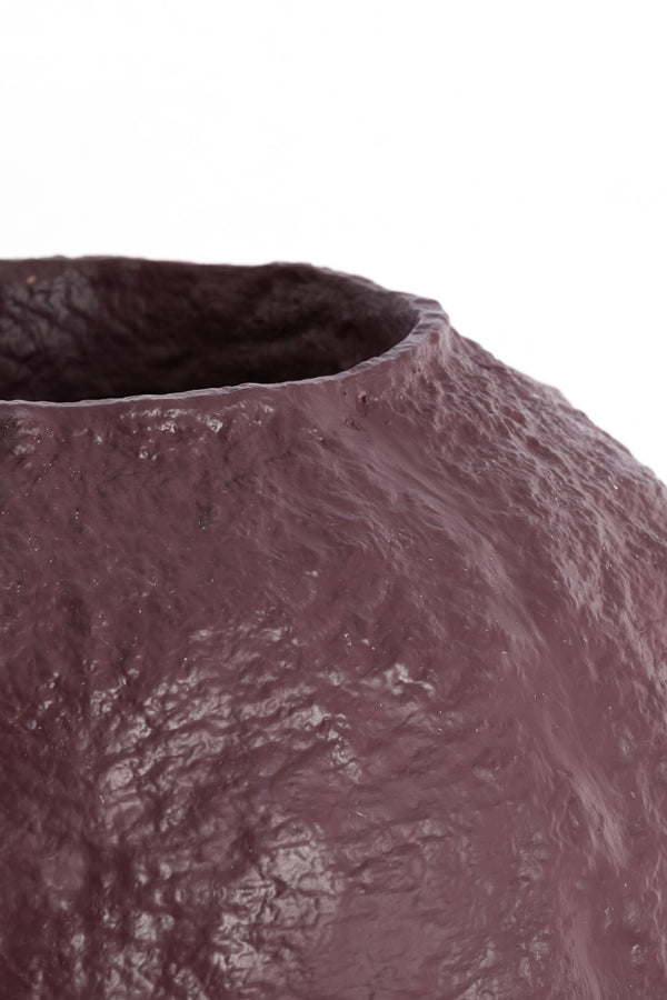 Light & Living Accessories Vase deco 45x50 cm PANTOJA shiny eggplant House of Isabella UK