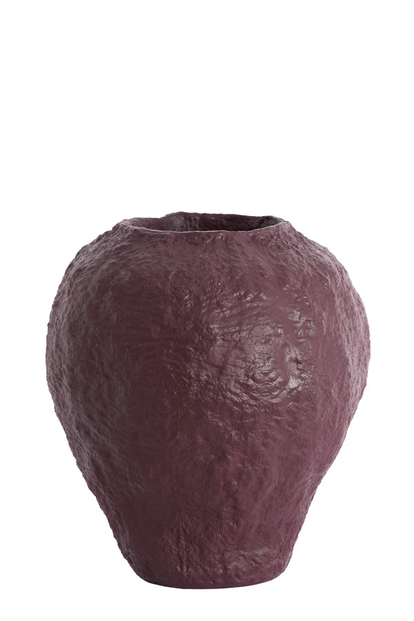 Light & Living Accessories Vase deco 45x50 cm PANTOJA shiny eggplant House of Isabella UK