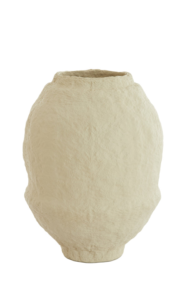 Light & Living Accessories Vase deco 45x60 cm LEANO matt beige House of Isabella UK