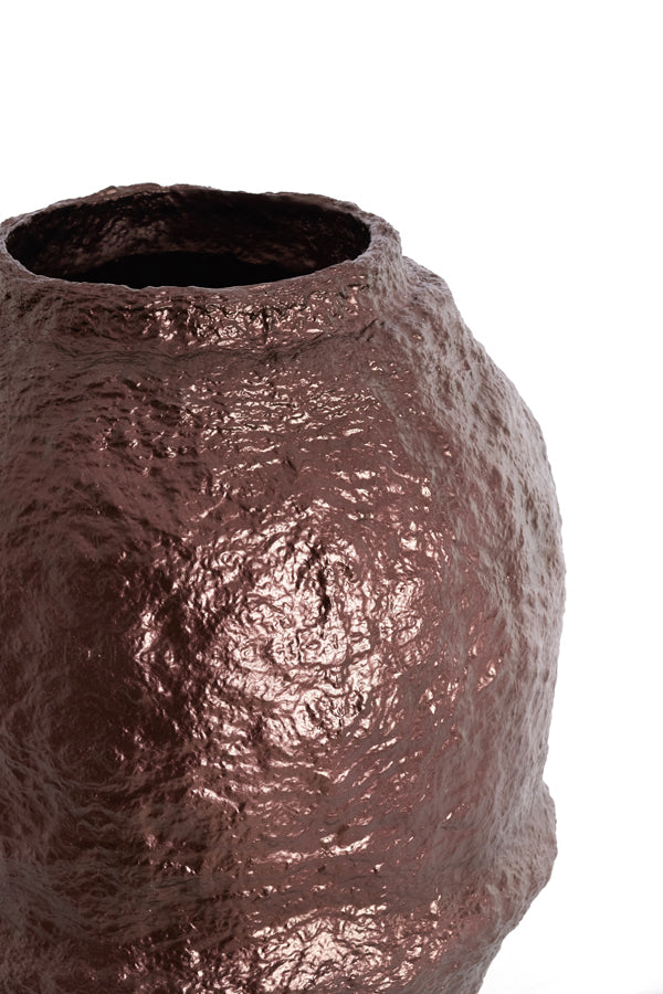 Light & Living Accessories Vase deco 45x60 cm LEANO metallic eggplant House of Isabella UK