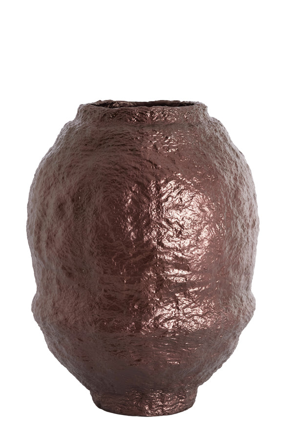 Light & Living Accessories Vase deco 45x60 cm LEANO metallic eggplant House of Isabella UK