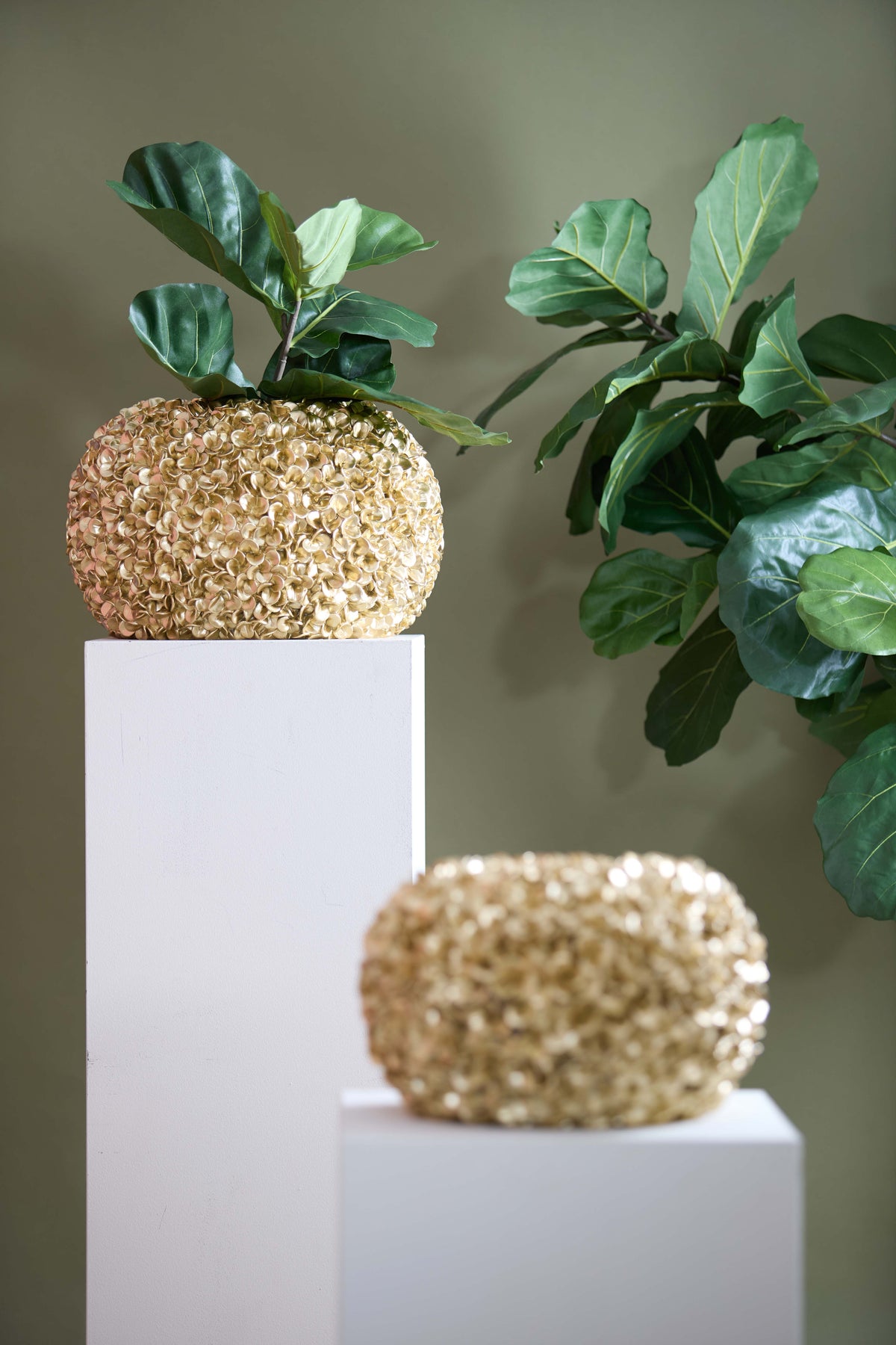 Light & Living Accessories Vase deco 47,5x30 cm PHYLIA gold House of Isabella UK