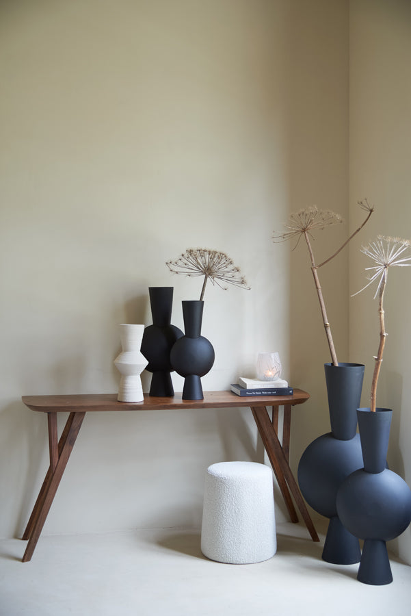 Light & Living Accessories Vase deco 47x26x100 cm KAVANDU matt black House of Isabella UK