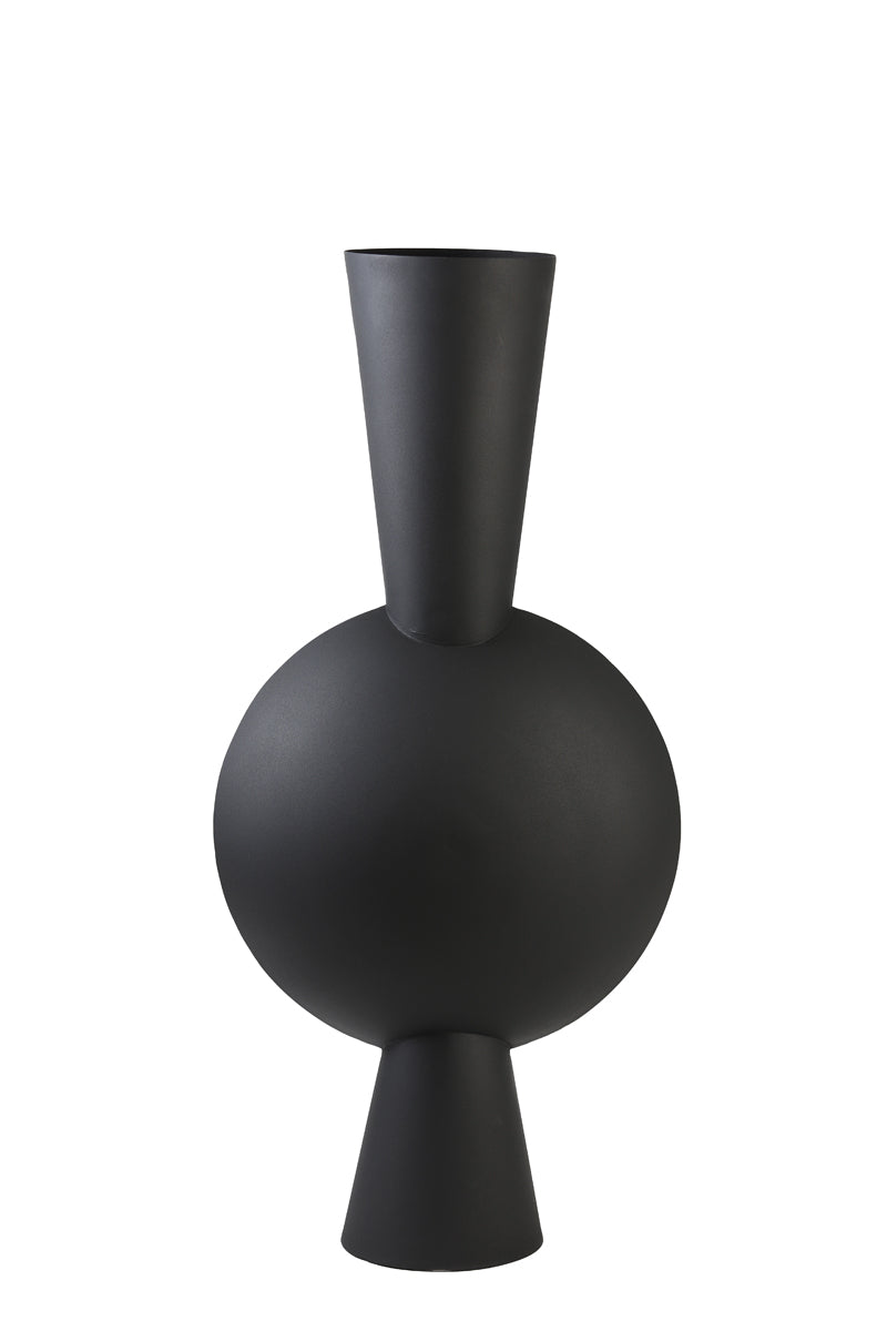 Light & Living Accessories Vase deco 47x26x100 cm KAVANDU matt black House of Isabella UK