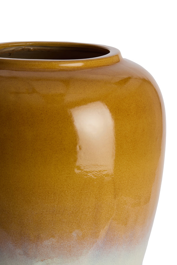 Light & Living Accessories Vase deco 50x64 cm VALERIA ceramics ocher-cream House of Isabella UK