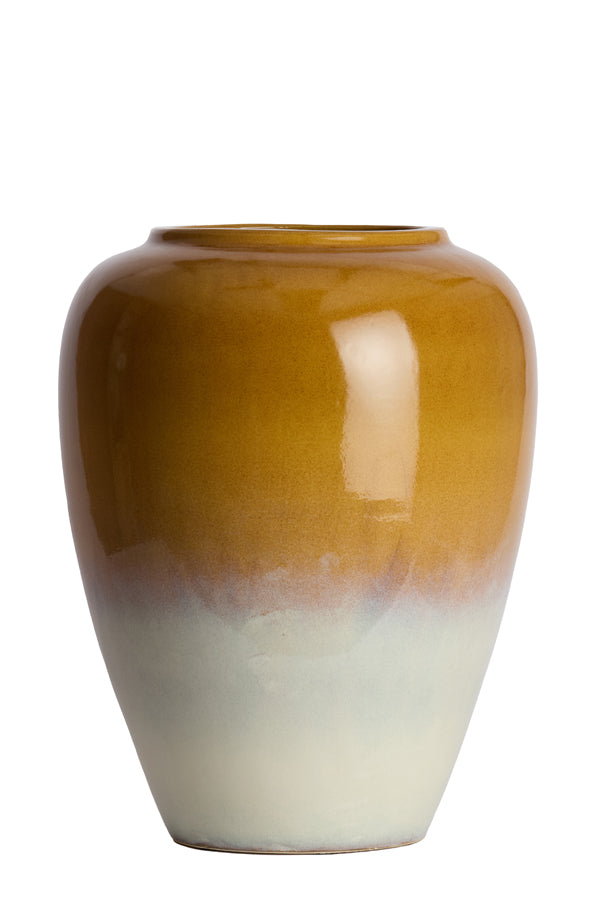 Light & Living Accessories Vase deco 50x64 cm VALERIA ceramics ocher-cream House of Isabella UK