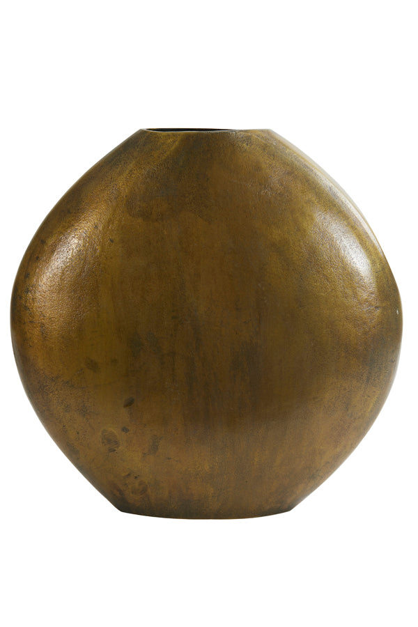 Light & Living Accessories Vase deco 53x7x53 cm POSITANO oval flat antique bronze House of Isabella UK