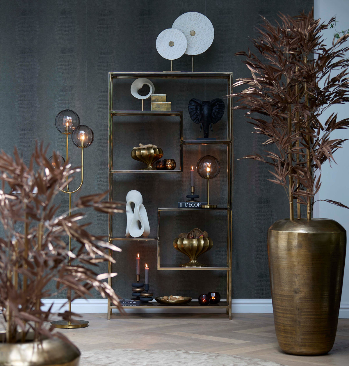 Light & Living Accessories Vase deco 53x89 cm LOUIE antique bronze House of Isabella UK