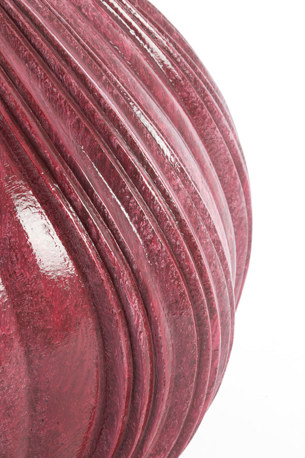 Light & Living Accessories Vase deco 65x60 cm YATUNG shiny eggplant House of Isabella UK