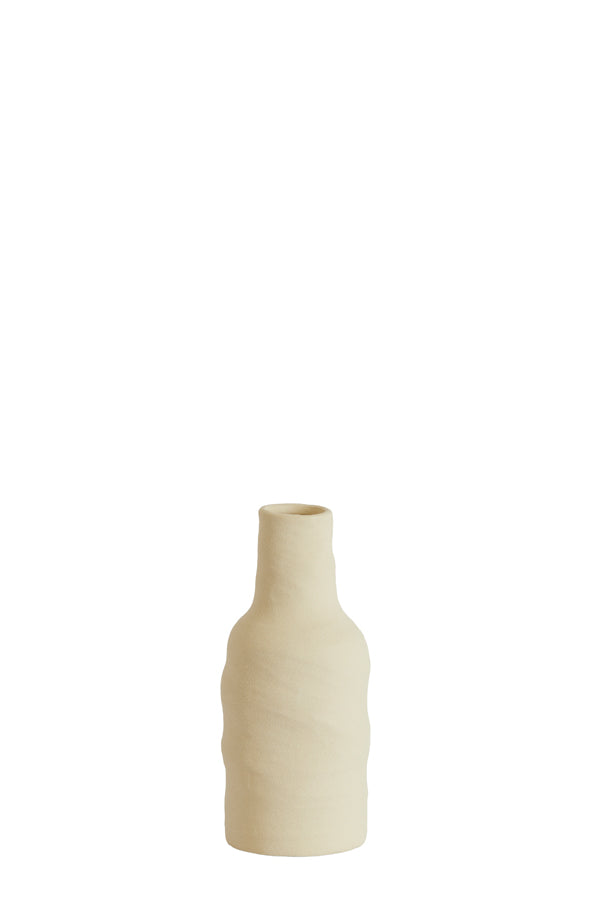Light & Living Accessories Vase deco 8,5x20 cm SESTO ceramics matt cream House of Isabella UK