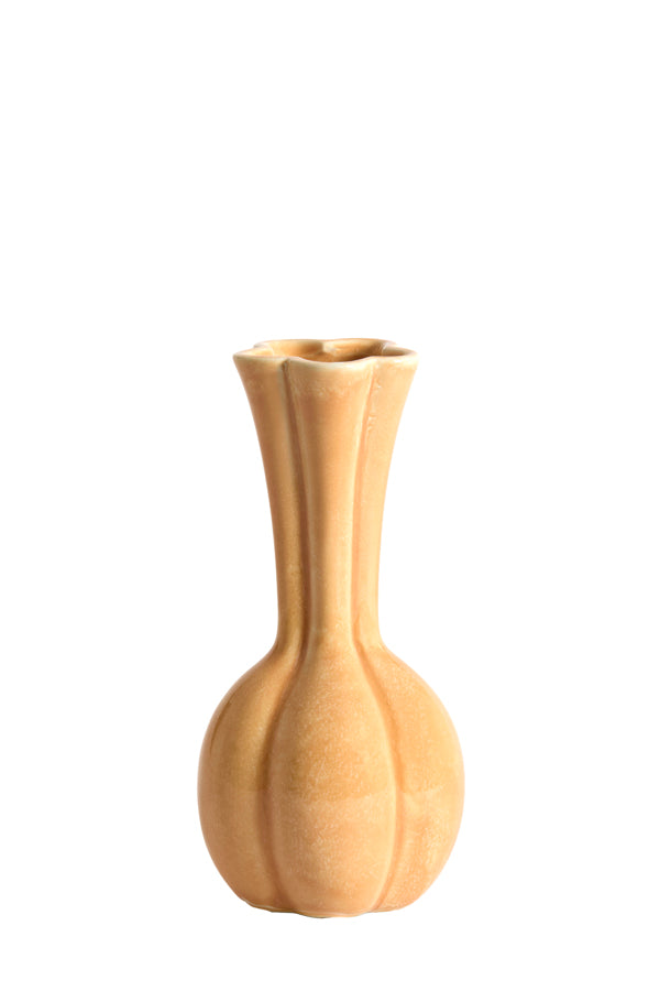 Light & Living Accessories Vase deco 8x17 cm SYDELL ceramics orange House of Isabella UK