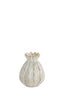 Light & Living Accessories Vase deco 9,5x13 cm FELINE ceramics cream-brown House of Isabella UK