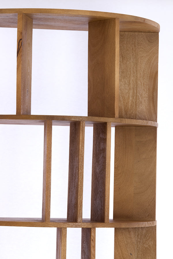 Light & Living Accessories Wall cabinet open 76x37x212 cm LIMPYA light brown House of Isabella UK