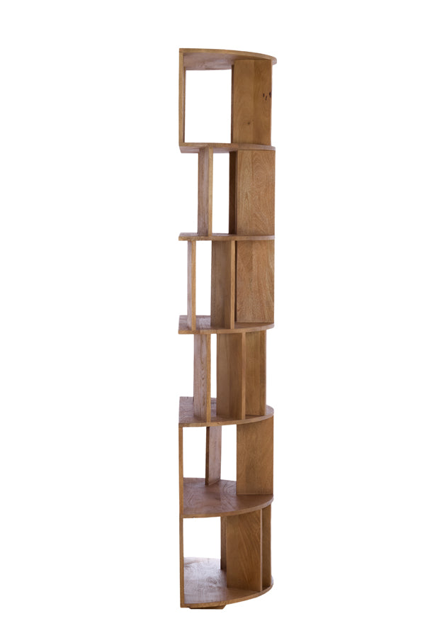 Light & Living Accessories Wall cabinet open 76x37x212 cm LIMPYA light brown House of Isabella UK