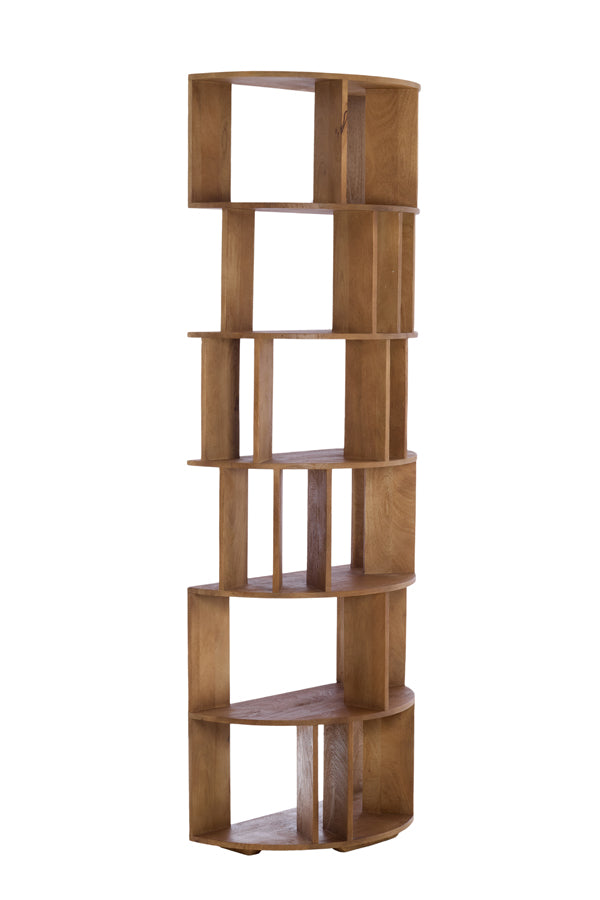 Light & Living Accessories Wall cabinet open 76x37x212 cm LIMPYA light brown House of Isabella UK