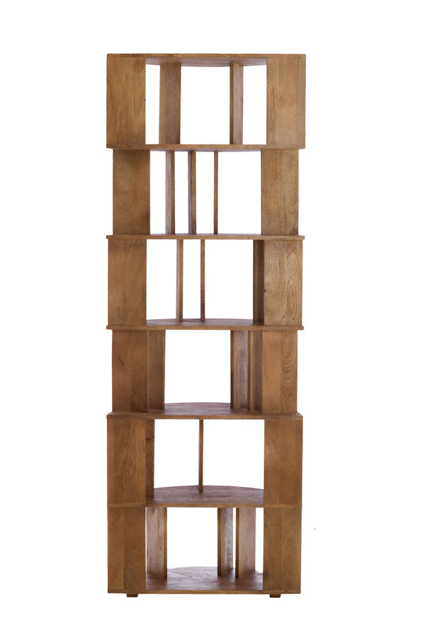 Light & Living Accessories Wall cabinet open 76x37x212 cm LIMPYA light brown House of Isabella UK