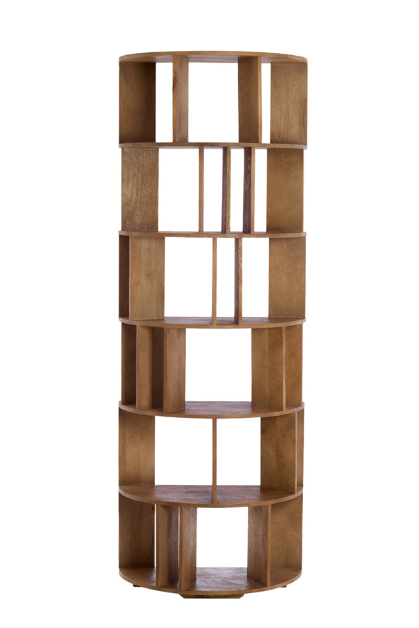 Light & Living Accessories Wall cabinet open 76x37x212 cm LIMPYA light brown House of Isabella UK