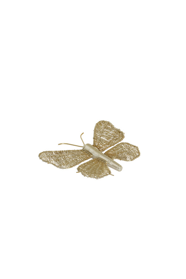Light & Living Accessories Wall ornament 25x19x6 cm BUTTERFLY gold House of Isabella UK