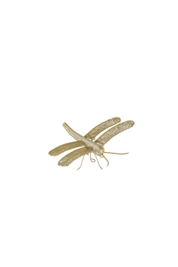 Light & Living Accessories Wall ornament 25x22x7 cm DRAGONFLY gold House of Isabella UK