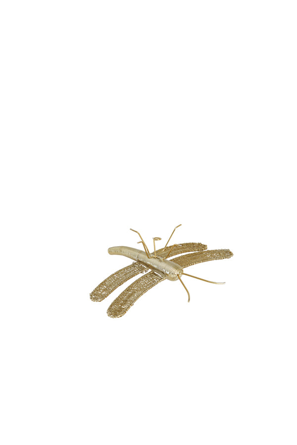 Light & Living Accessories Wall ornament 25x22x7 cm DRAGONFLY gold House of Isabella UK