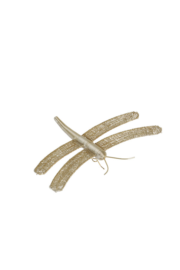 Light & Living Accessories Wall ornament 36x25x9 cm DRAGONFLY gold House of Isabella UK