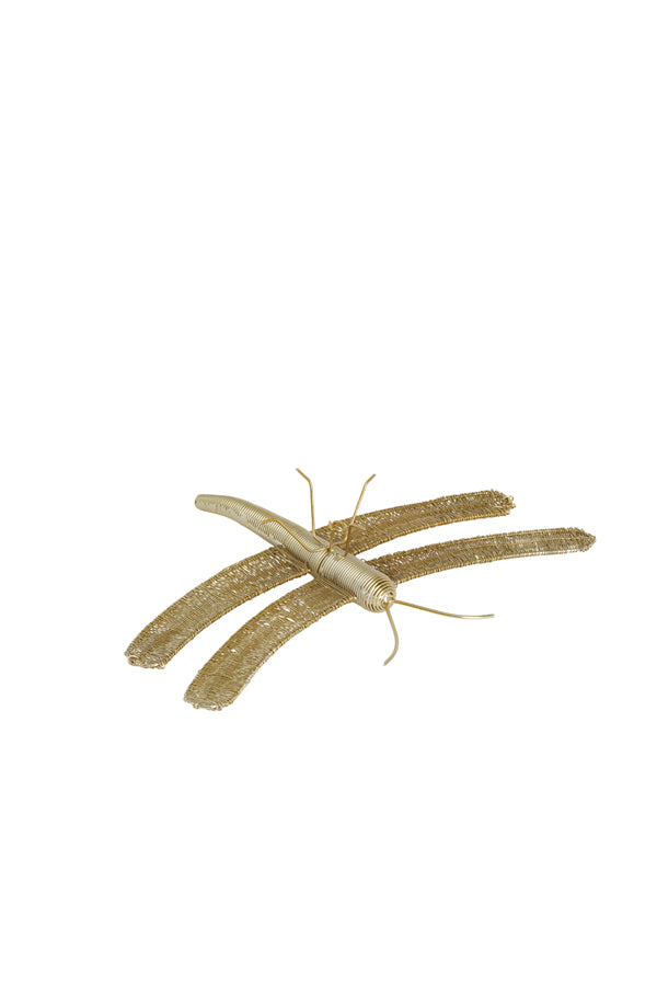 Light & Living Accessories Wall ornament 36x25x9 cm DRAGONFLY gold House of Isabella UK