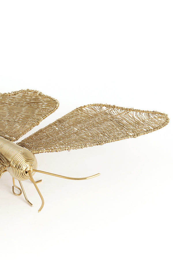 Light & Living Accessories Wall ornament 40x25x8 cm BUTTERFLY gold House of Isabella UK