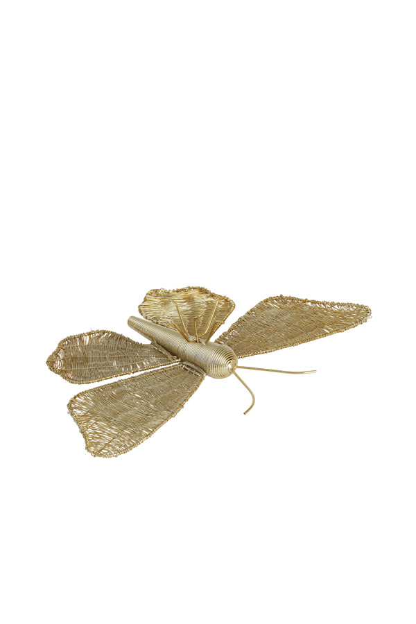 Light & Living Accessories Wall ornament 40x25x8 cm BUTTERFLY gold House of Isabella UK