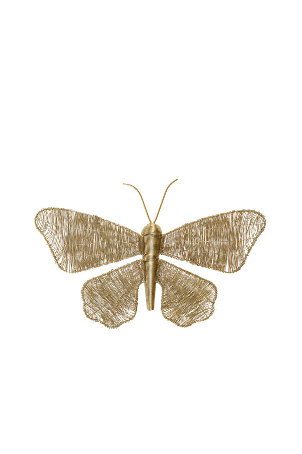 Light & Living Accessories Wall ornament 40x25x8 cm BUTTERFLY gold House of Isabella UK