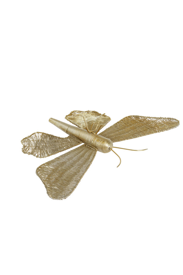 Light & Living Accessories Wall ornament 49x30x9 cm BUTTERFLY gold House of Isabella UK