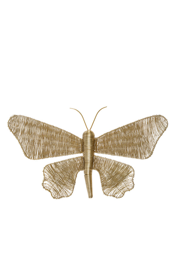 Light & Living Accessories Wall ornament 49x30x9 cm BUTTERFLY gold House of Isabella UK
