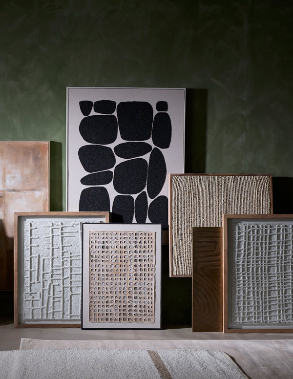 Light & Living Accessories Wall ornament 60x3,5x80 cm DEHESA cream+sand+taupe House of Isabella UK