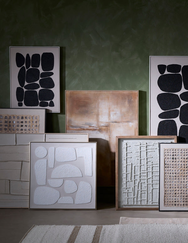 Light & Living Accessories Wall ornament 80x3,5x80 cm NIEVES sand+cream House of Isabella UK