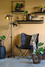 Light & Living Accessories Wall shelf 100x15x24 cm MADDISON wood matt black House of Isabella UK