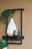 Light & Living Accessories Wall shelf 30x15x50 cm MADDISON wood matt black House of Isabella UK