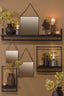 Light & Living Accessories Wall shelf 30x15x50 cm MADDISON wood matt black House of Isabella UK