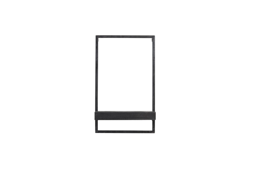Light & Living Accessories Wall shelf 30x15x50 cm MADDISON wood matt black House of Isabella UK