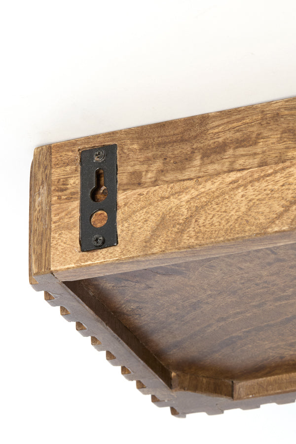 Light & Living Accessories Wall shelf 30x15x7 cm GATURA wood dark brown House of Isabella UK