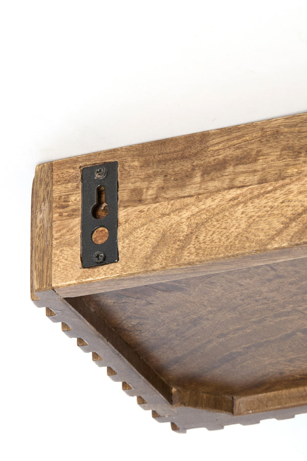 Light & Living Accessories Wall shelf 40x20x7 cm GATURA wood dark brown House of Isabella UK