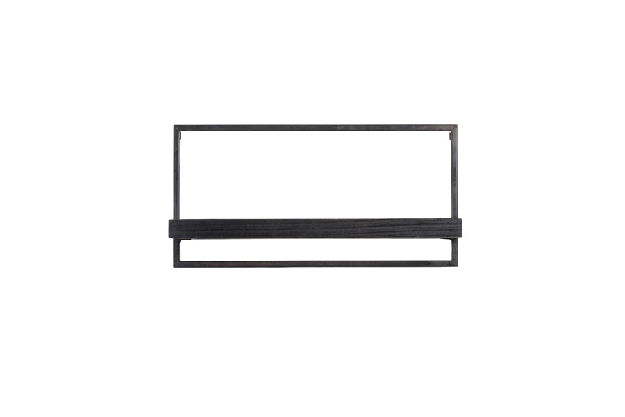 Light & Living Accessories Wall shelf 60x15x30 cm MADDISON wood matt black House of Isabella UK