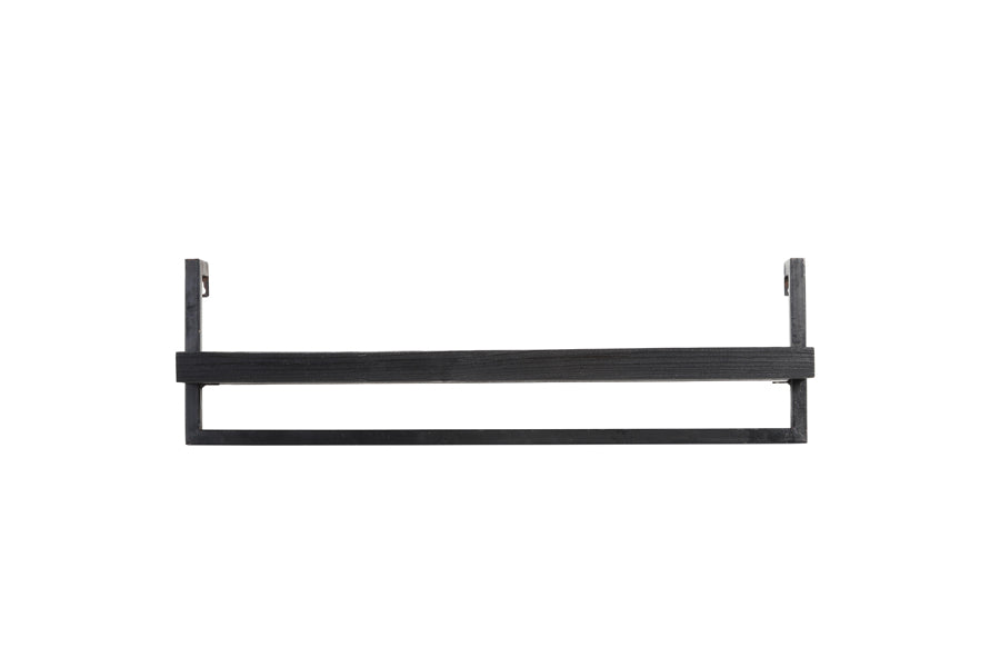 Light & Living Accessories Wall shelf 80x15x24 cm MADDISON wood matt black House of Isabella UK